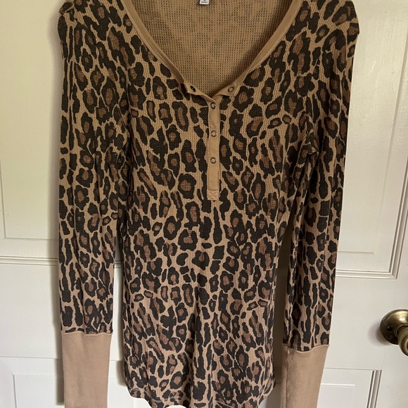 Splendid Tan Ribbed Knit Top - Picture 3 of 5